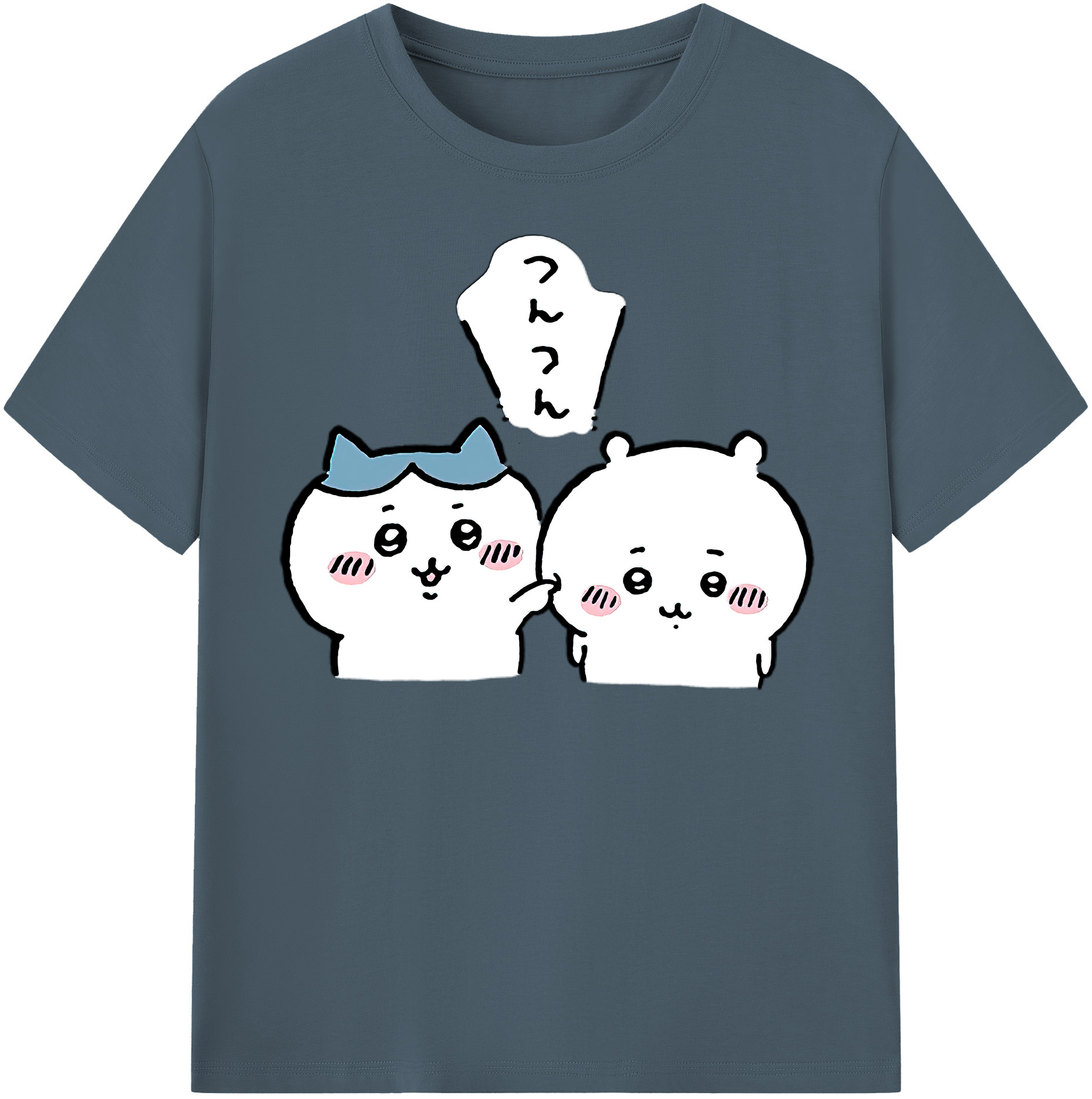 （画像用） ちいかわ ちいかわ Chii-kawa chiikawa 綿100％半袖Tシャツ（フロントプリント）